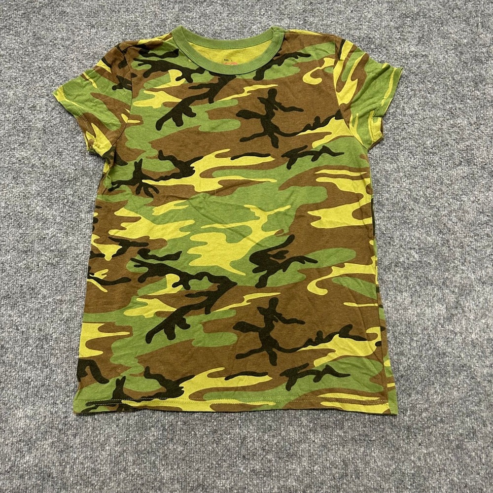 Rothco T-Shirt Womens Size L Green Camouflage Short Sleeve Crew Neck Casual Tee
